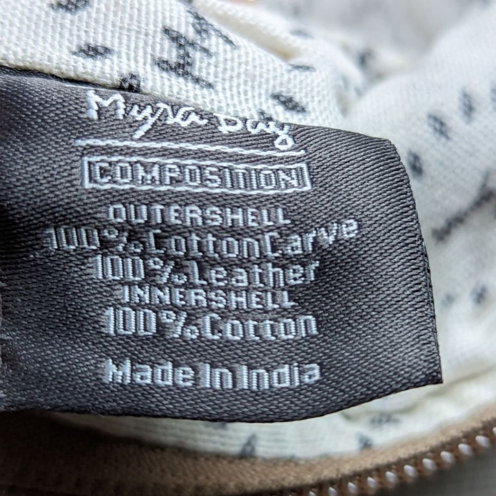 MYRA Blue Chip Recycled Military Tent Shoulder Bag - Picture 6 of 15